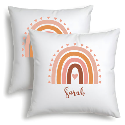 custom name pillow cover personalized names body pillow case for kids toddler room rainbow customized covers kids pillow cover 18x18 rainbow customized throw cushion case best gifts for boys girls