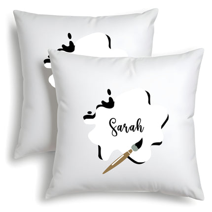 custom name pillow cover personalized names pillow case for kids toddler room painting customized pillow covers kids pillow cover 18x18 customized throw cushion case best gifts for boys girls