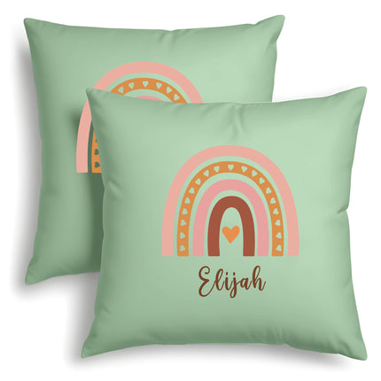 custom name pillow cover personalized names body pillow case for kids toddler room rainbow customized covers kids pillow cover 18x18 rainbow customized throw cushion case best gifts for boys girls
