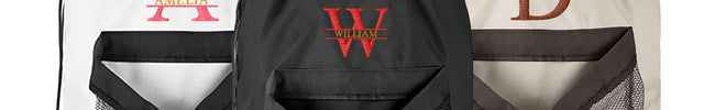 Split Monogram Embroidered Laundry Bag