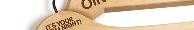 Custom Wooden Hanger with Name for Prom Dress - 2 Pack