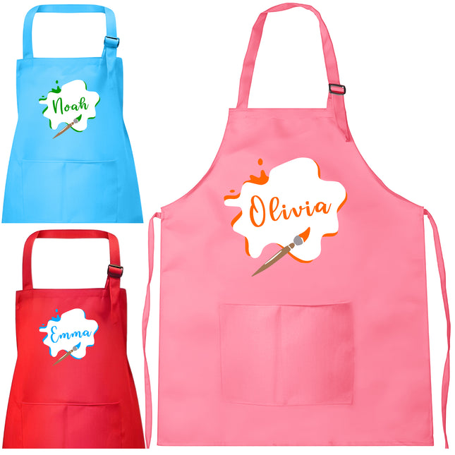Personalized Kids Apron for Painting and Craft