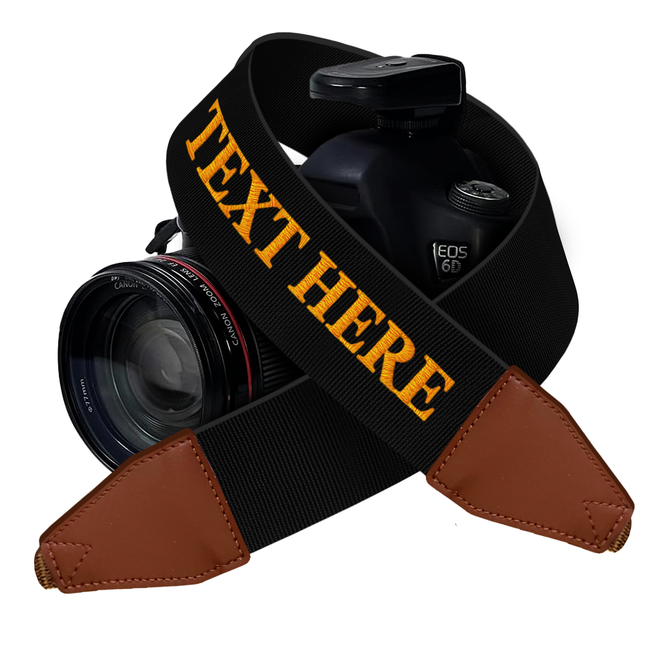 Custom Camera Strap, Embroidered Name Camera Strap - Royal Blue