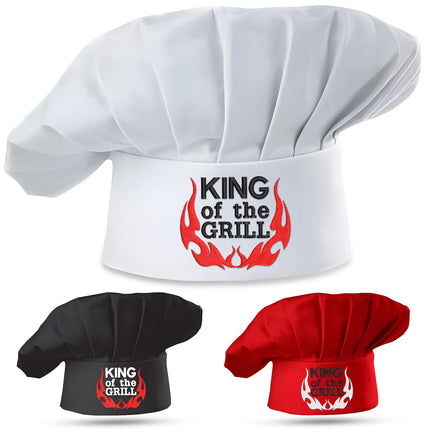 Embroidered King of The Grill Chef Hat