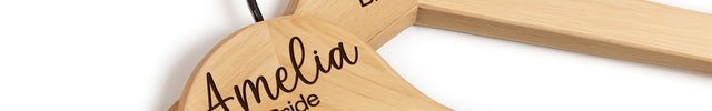 Personalized Bride & Groom Hangers - 2 Pack