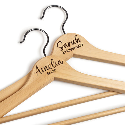 Personalized Bride & Groom Hangers - 2 Pack