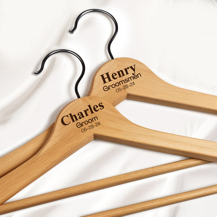Personalized Bride & Groom Hangers - 2 Pack