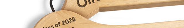 Custom Wooden Hanger with Name for Graduation - 2 Pack