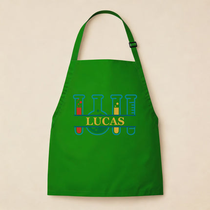 Personalized Science Apron for Kids with Custom Name