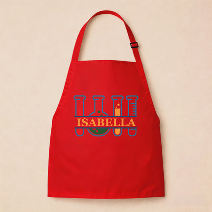 Personalized Science Apron for Kids with Custom Name