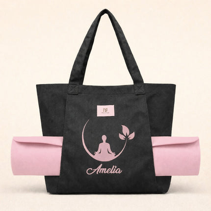 Personalized Yoga Mat Bag Carrier with Name
