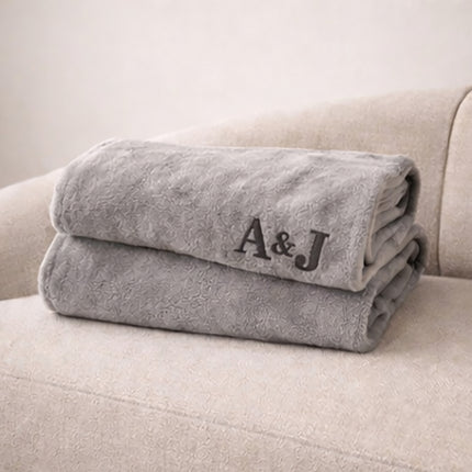 Personalized Fleece Throw Blanket – Custom Name 60x80 Cozy Gift