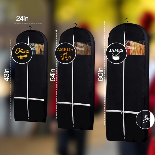 garment bag 43 in 54 in and 60 in