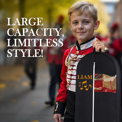Personalized Garment bag for Hanging Clothes -Custom Name Marching Band
