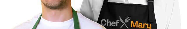 Embroidered Cooking Apron for Men & Women with Custom Name
