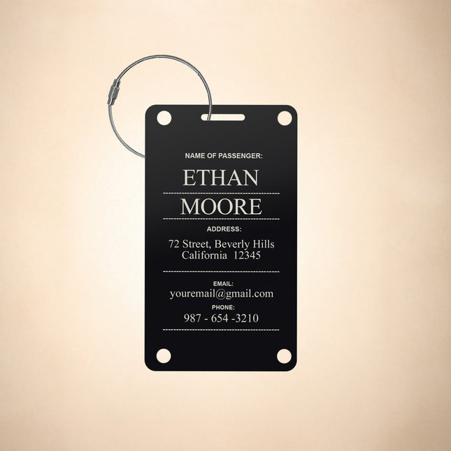 Personalized Luggage Tag for Suitcase