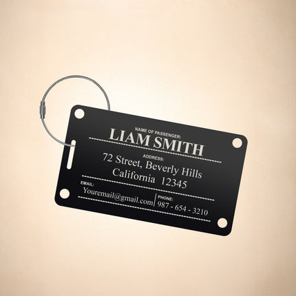 Personalized Luggage Tag for Suitcases
