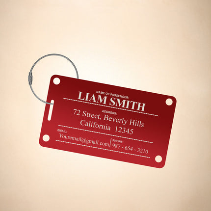 Personalized Luggage Tag for Suitcases