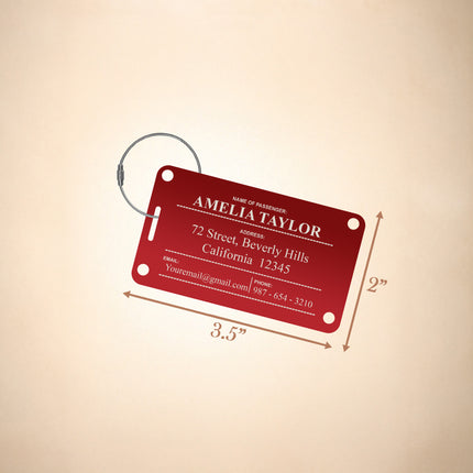Personalized Luggage Tag for Suitcases