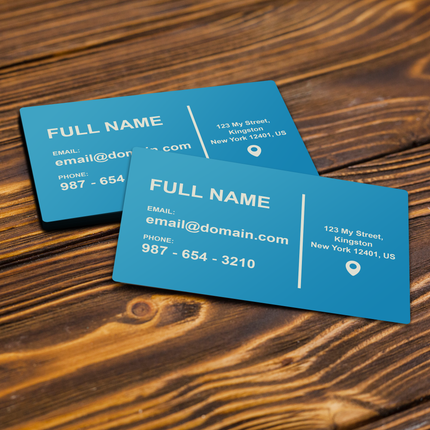 Personalized Metal Business Cards Engraved - 10 Pack, Black