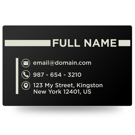 Engraved Metal Business Cards – Personalized Luxury Cards