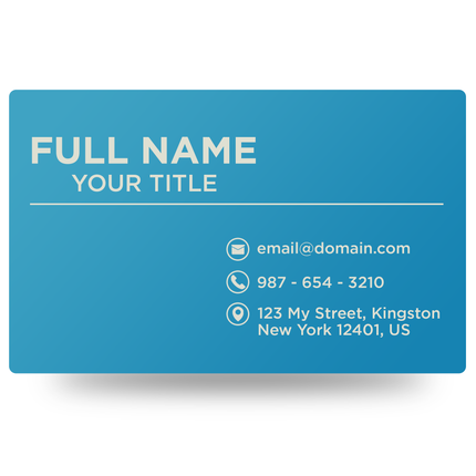 Personalized Metal Business Cards Engraved - 30 Pack, Red