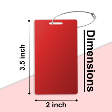 Personalized Luggage Tag for Suitcase - Engraved Metal Bag Tags with Name for Backpack Handbag, Custom Business Tag with Name ID