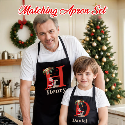 Custom Matching Aprons for Kids & Adults, Holiday Matching Aprons