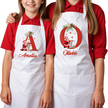 Custom Matching Aprons for Kids & Adults, Holiday Matching Aprons
