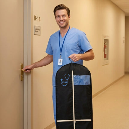Personalized Garment bag for Hanging Clothes & Travel for Nurse
