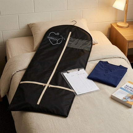 Personalized Garment bag for Hanging Clothes & Travel for Nurse