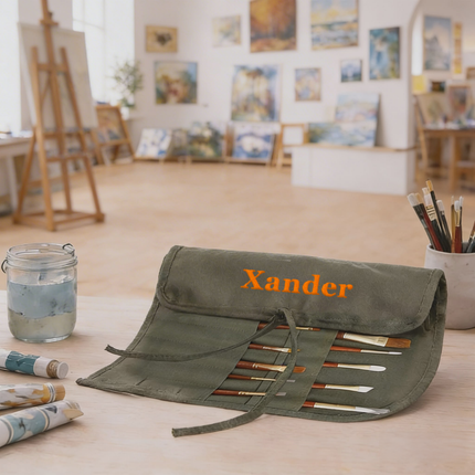 Personalized Paint Brush Holder for Artist