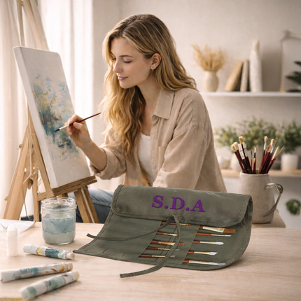 Personalized Paint Brush Holder for Artist