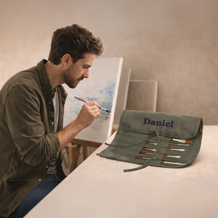 Personalized Paint Brush Holder for Artist