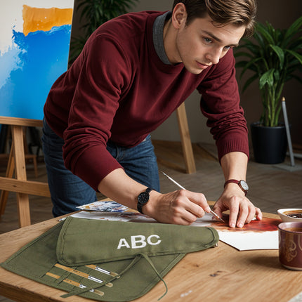 Personalized Paint Brush Holder for Artist