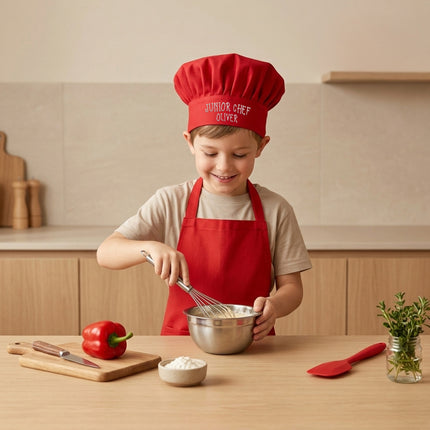 Personalized Junior Chef Hat – Custom Embroidered Kids Chef Cap