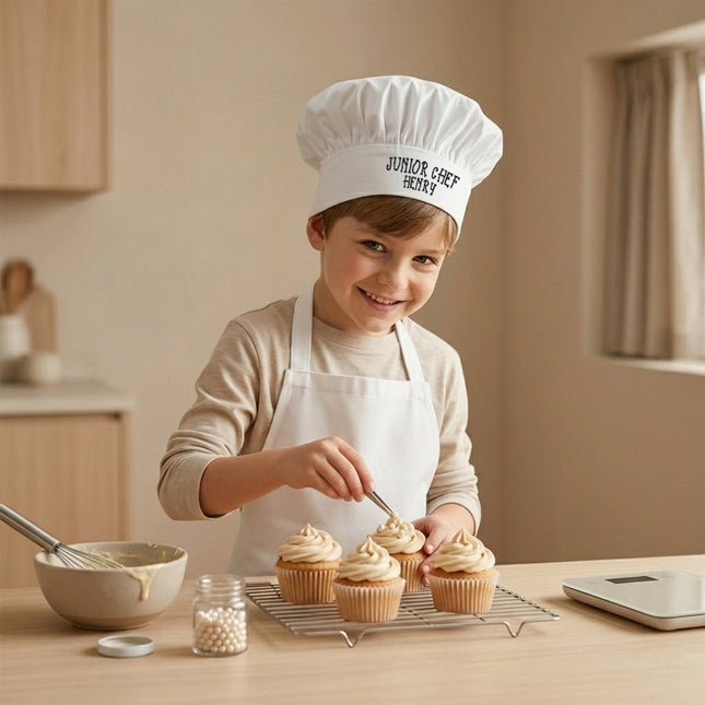 Personalized Junior Chef Hat – Custom Embroidered Kids Chef Cap