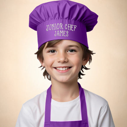 Personalized Junior Chef Hat – Custom Embroidered Kids Chef Cap