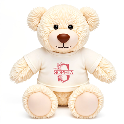 Personalized Baby Teddy Bear Custom Name Plush Keepsake