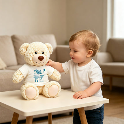 Personalized Baby Teddy Bear Custom Name Plush Keepsake