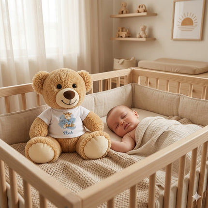 Personalized Baby Teddy Bear Custom Name Plush Keepsake