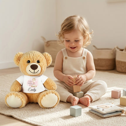 Personalized Baby Teddy Bear Custom Name Plush Keepsake