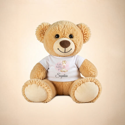 Personalized Baby Teddy Bear Custom Name Plush Keepsake