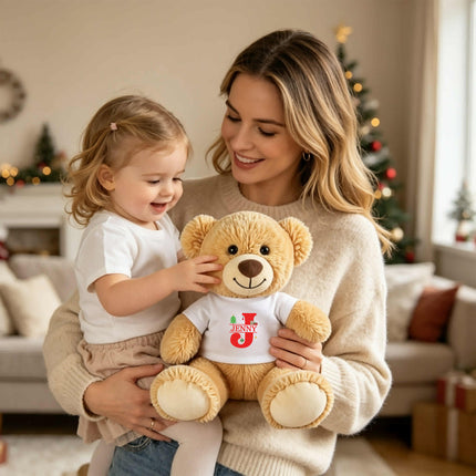 Personalized Baby Teddy Bear Custom Name Plush Keepsake