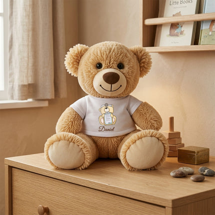 Personalized Baby Teddy Bear Custom Name Plush Keepsake