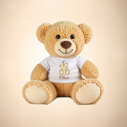 Personalized Baby Teddy Bear Custom Name Plush Keepsake