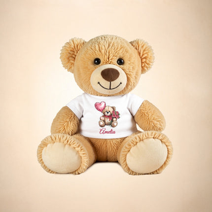 Personalized Baby Teddy Bear Custom Name Plush Keepsake