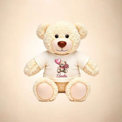 Personalized Baby Teddy Bear Custom Name Plush Keepsake