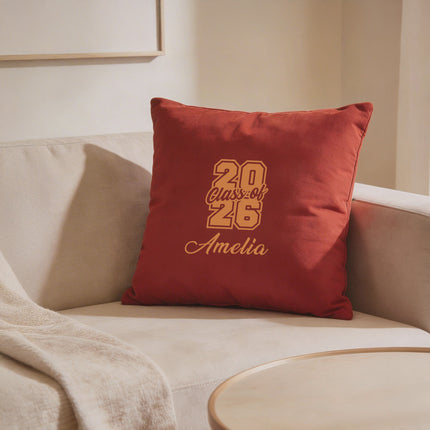 Custom Graduation Pillow Case, Class of 2026 with Name - 18x24
