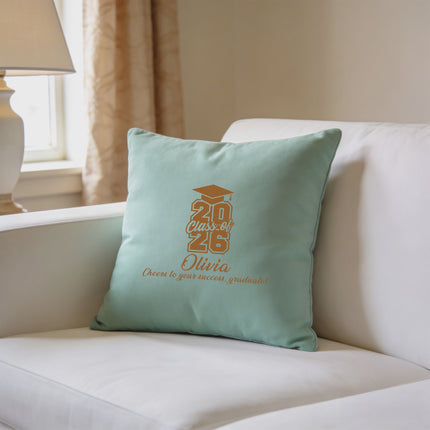 Custom Graduation Pillow Case, Class of 2026 with Name - 18x25